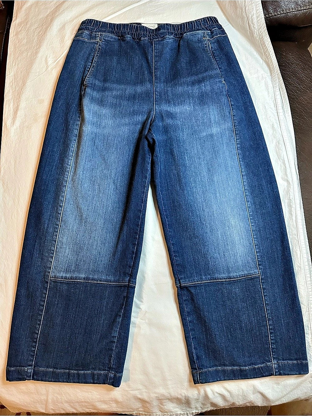 Pilcro Relaxed Drawstring Pull On Barrel Jeans Size M - Picture 4 of 15